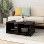 vidaXL Mesa de centro de madera maciza de pino negra 75x50x33,5 cm vidaXL Mesa de centro de madera maciza de pino negra 75x50x33,5 cm