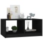 vidaXL Mesa de centro de madera maciza de pino negra 75x50x33,5 cm vidaXL Mesa de centro de madera maciza de pino negra 75x50x33,5 cm
