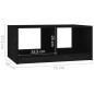 vidaXL Mesa de centro de madera maciza de pino negra 75x50x33,5 cm vidaXL Mesa de centro de madera maciza de pino negra 75x50x33,5 cm