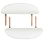 vidaXL Camilla de masaje plegable 4 cm de grosor 2 cojines blanco vidaXL Camilla de masaje plegable 4 cm de grosor 2 cojines blanco