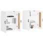 vidaXL Armarios de pared 2 uds madera de ingeniería blanco vidaXL Armarios de pared 2 uds madera de ingeniería blanco