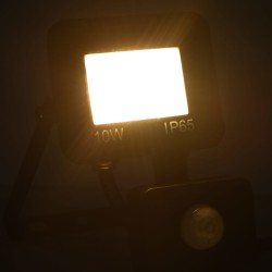 vidaXL Foco LED con sensor 10 W blanco cálido