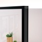 vidaXL Puerta de interior vidrio templado y aluminio negro 83x201,5 cm vidaXL Puerta de interior vidrio templado y aluminio negro 83x201,5 cm