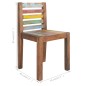 vidaXL Sillas de comedor 4 unidades madera maciza reciclada vidaXL Sillas de comedor 4 unidades madera maciza reciclada