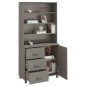 vidaXL Aparador HAMAR madera de pino maciza gris claro vidaXL Aparador HAMAR madera de pino maciza gris claro