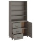 vidaXL Aparador HAMAR madera de pino maciza gris claro vidaXL Aparador HAMAR madera de pino maciza gris claro