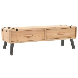 vidaXL Mueble para TV madera maciza de abeto 120x33x35 cm