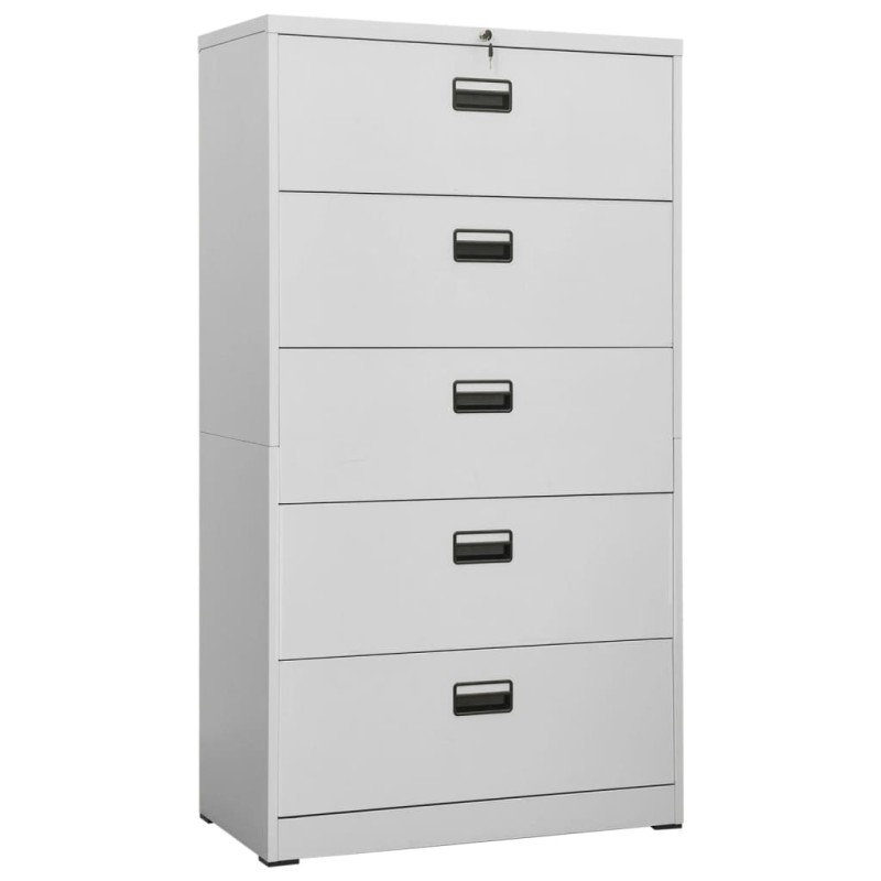 vidaXL Armario archivador de acero gris claro 90x46x164 cm vidaXL Armario archivador de acero gris claro 90x46x164 cm