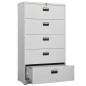 vidaXL Armario archivador de acero gris claro 90x46x164 cm vidaXL Armario archivador de acero gris claro 90x46x164 cm