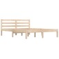 vidaXL Estructura de cama madera maciza de pino 120x190 cm vidaXL Estructura de cama madera maciza de pino 120x190 cm