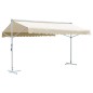 vidaXL Toldo de pie independiente color crema 500x300 cm vidaXL Toldo de pie independiente color crema 500x300 cm