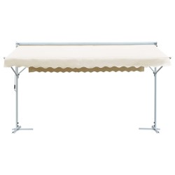 vidaXL Toldo de pie independiente color crema 500x300 cm