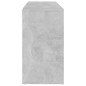 vidaXL Banco zapatero madera contrachapada gris hormigón 103x30x54,5cm