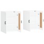 vidaXL Armarios de pared 2 uds madera de ingeniería blanco vidaXL Armarios de pared 2 uds madera de ingeniería blanco