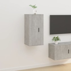 vidaXL Mueble para TV de pared gris hormigón 40x34,5x80 cm