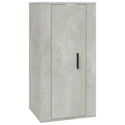 vidaXL Mueble para TV de pared gris hormigón 40x34,5x80 cm
