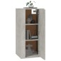vidaXL Mueble para TV de pared gris hormigón 40x34,5x80 cm