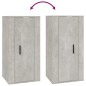 vidaXL Mueble para TV de pared gris hormigón 40x34,5x80 cm