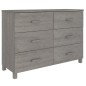 vidaXL Aparador HAMAR madera maciza de pino gris claro 113x40x80 cm vidaXL Aparador HAMAR madera maciza de pino gris claro 113x40x80 cm