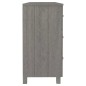 vidaXL Aparador HAMAR madera maciza de pino gris claro 113x40x80 cm vidaXL Aparador HAMAR madera maciza de pino gris claro 113x40x80 cm