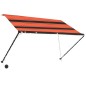 vidaXL Toldo retráctil con LED naranja y marrón 250x150 cm vidaXL Toldo retráctil con LED naranja y marrón 250x150 cm