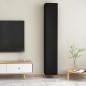 vidaXL Muebles para TV 2 uds madera contrachapada negro 30,5x30x90 cm