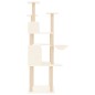 vidaXL Rascador para gatos con postes de sisal crema 166 cm vidaXL Rascador para gatos con postes de sisal crema 166 cm