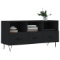 vidaXL Mueble de TV madera de ingeniería negro 102x36x50 cm vidaXL Mueble de TV madera de ingeniería negro 102x36x50 cm