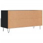 vidaXL Mueble de TV madera de ingeniería negro 102x36x50 cm vidaXL Mueble de TV madera de ingeniería negro 102x36x50 cm