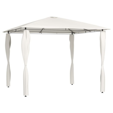 vidaXL Cenador con cubiertas de postes crema 3x3x2,6 m 160 g/m²
