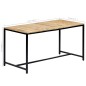 vidaXL Mesa de comedor madera maciza de mango en bruto 140x70x75 cm