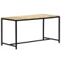 vidaXL Mesa de comedor madera maciza de mango en bruto 140x70x75 cm