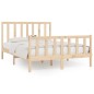 vidaXL Estructura de cama madera maciza 120x200 cm