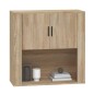 vidaXL Armario de pared madera contrachapada roble sonoma 80x33x80 cm vidaXL Armario de pared madera contrachapada roble sonoma 80x33x80 cm