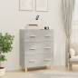 vidaXL Aparador de madera contrachapada gris hormigón 70x34x90 cm vidaXL Aparador de madera contrachapada gris hormigón 70x34x90 cm