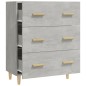 vidaXL Aparador de madera contrachapada gris hormigón 70x34x90 cm vidaXL Aparador de madera contrachapada gris hormigón 70x34x90 cm