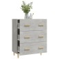 vidaXL Aparador de madera contrachapada gris hormigón 70x34x90 cm vidaXL Aparador de madera contrachapada gris hormigón 70x34x90 cm