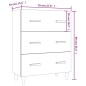 vidaXL Aparador de madera contrachapada gris hormigón 70x34x90 cm vidaXL Aparador de madera contrachapada gris hormigón 70x34x90 cm