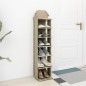 vidaXL Mueble zapatero de ingeniería roble Sonoma 27,5x27x102cm vidaXL Mueble zapatero de ingeniería roble Sonoma 27,5x27x102cm