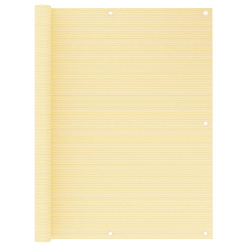 vidaXL Toldo para balcón HDPE beige 120x300 cm