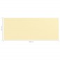 vidaXL Toldo para balcón HDPE beige 120x300 cm