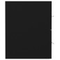 vidaXL Armario para lavabo madera contrachapada negro 41x38,5x48 cm
