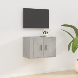 vidaXL Mueble para TV de pared gris hormigón 57x34,5x40 cm