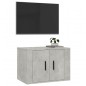 vidaXL Mueble para TV de pared gris hormigón 57x34,5x40 cm vidaXL Mueble para TV de pared gris hormigón 57x34,5x40 cm