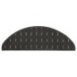 vidaXL Alfombras de peldaños de escalera 15 uds antracita 65x21x4 cm