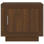 vidaXL Mesa de centro madera contrachapada roble marrón 51x50x45 cm vidaXL Mesa de centro madera contrachapada roble marrón 51x50x45 cm