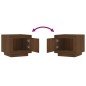 vidaXL Mesa de centro madera contrachapada roble marrón 51x50x45 cm vidaXL Mesa de centro madera contrachapada roble marrón 51x50x45 cm
