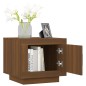 vidaXL Mesa de centro madera contrachapada roble marrón 51x50x45 cm vidaXL Mesa de centro madera contrachapada roble marrón 51x50x45 cm