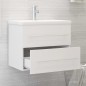 vidaXL Mueble de lavabo madera de ingeniería blanco 60x38,5x48 cm vidaXL Mueble de lavabo madera de ingeniería blanco 60x38,5x48 cm