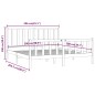 vidaXL Estructura de cama madera maciza marrón miel 200x200 cm